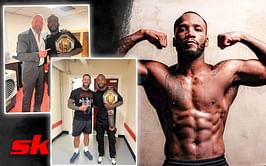 "Making Roman Reigns look small" - Fans shocked by Leon Edwards' size as he poses with WWE superstars at latest pay-per-view