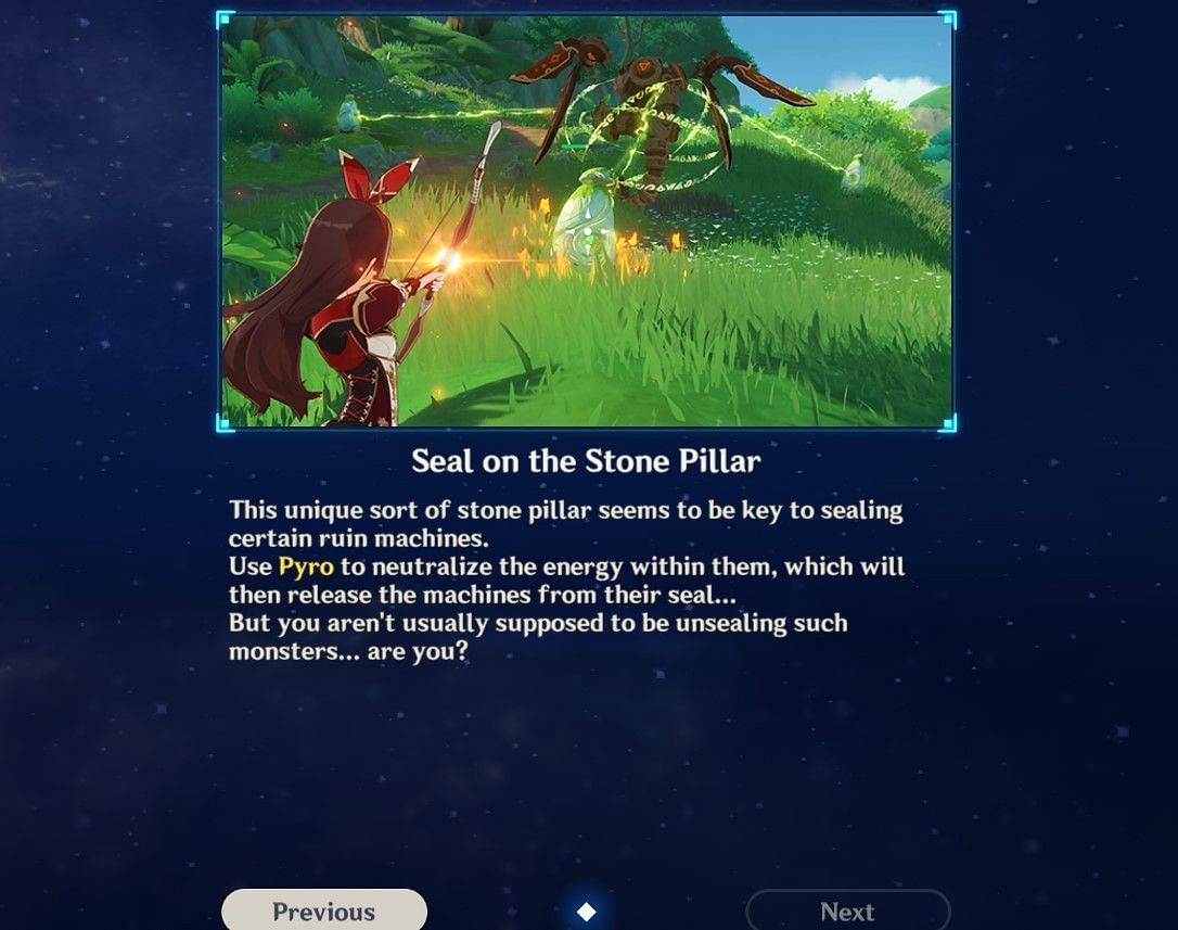 The in-game explanation for how this puzzle works (Image via HoYoverse)