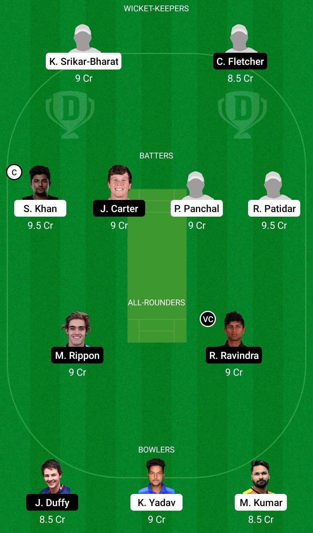 IN-A vs NZ-A Dream11 Prediction Team, Grand League