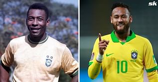 "God willing, I hope to get past him" - PSG superstar Neymar hoping to beat Pele's goal tally for Brazil