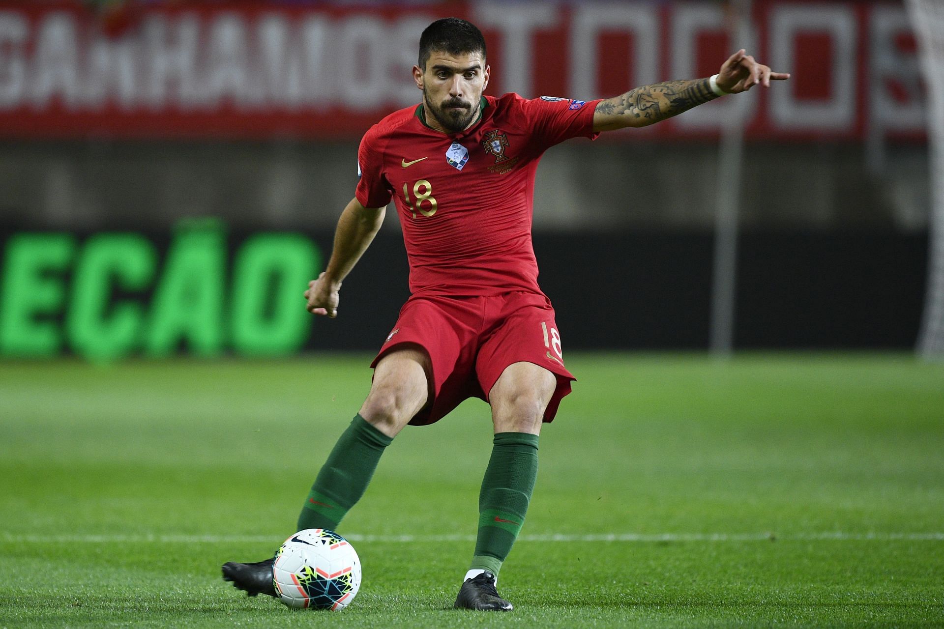 Neves in action against Lithuania - UEFA Euro 2020 Qualifier