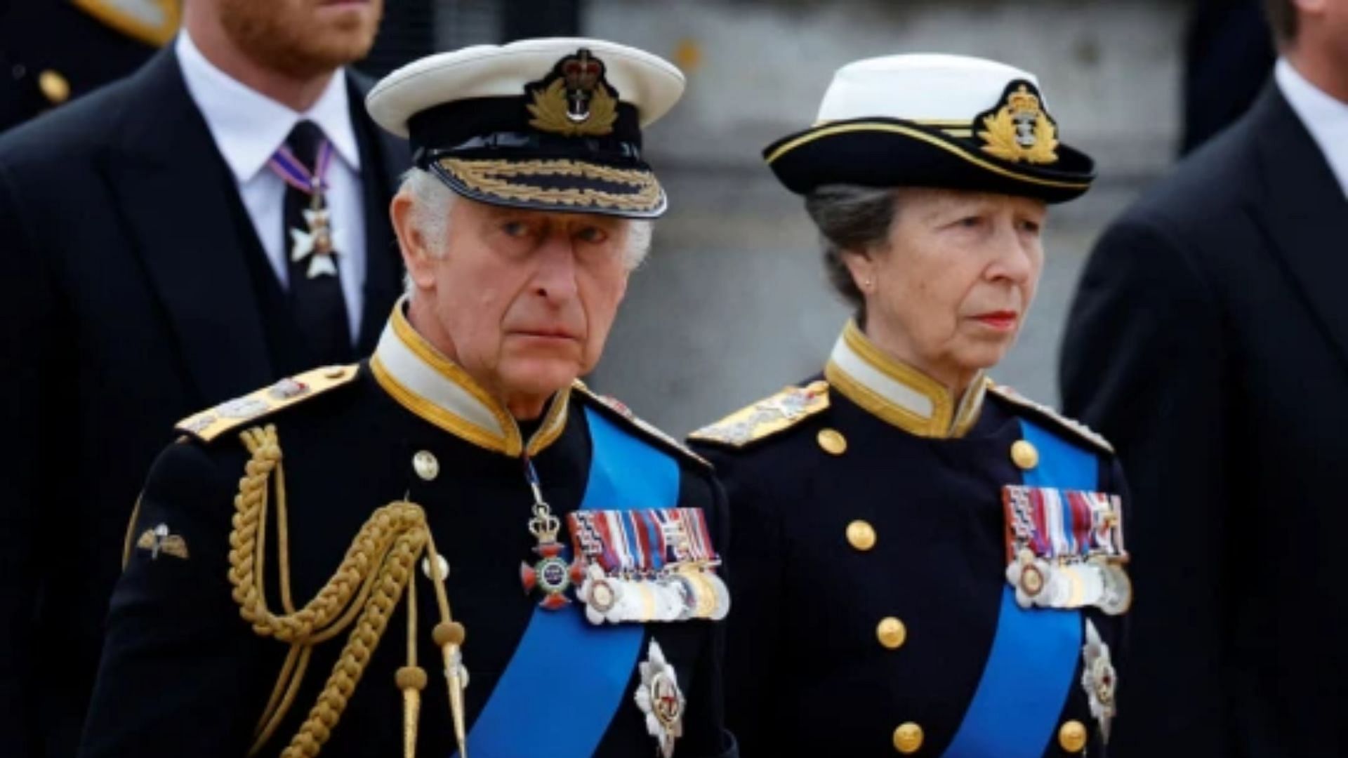 King Charles III and Princess Anne. (Image via WPA Pool/Getty Images)