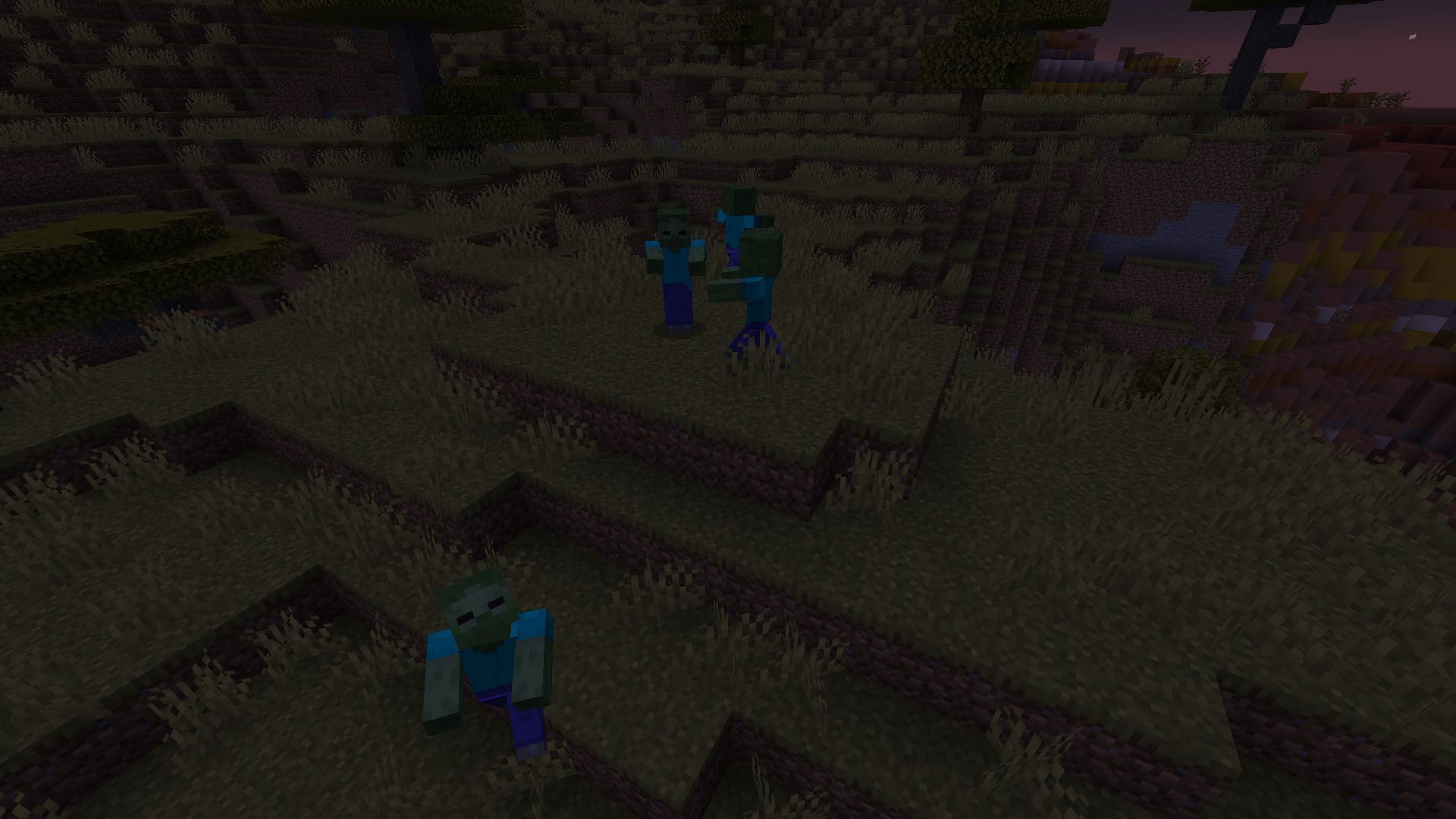A horde of zombies (Image via Minecraft)