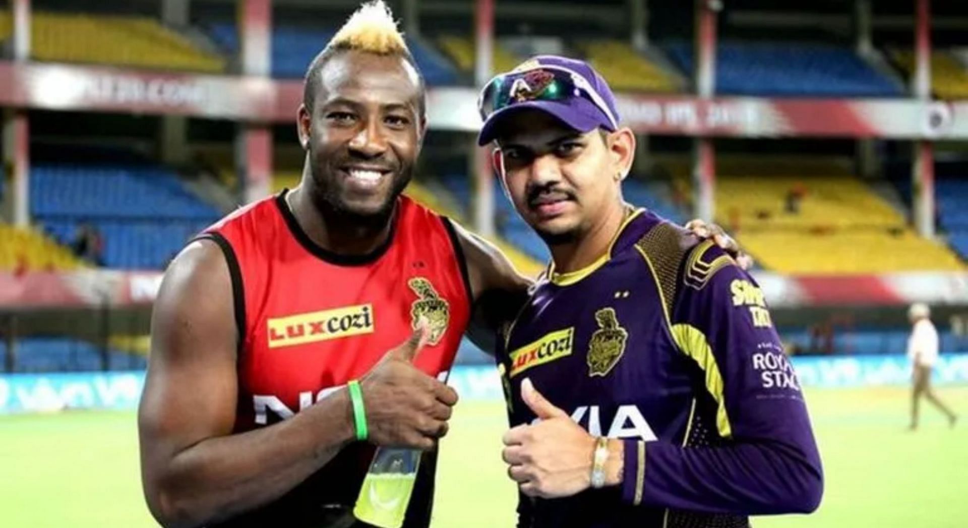 Andre Russell and Sunil Narine