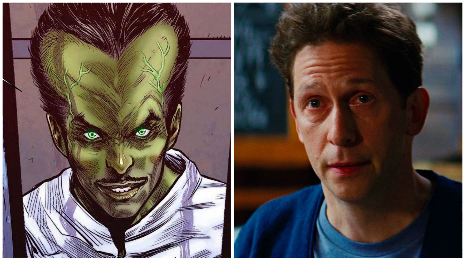 The Leader in the comics and Tim Blake Nelson as Samuel Sterns (Images via Marvel Comics and Marvel Studios)