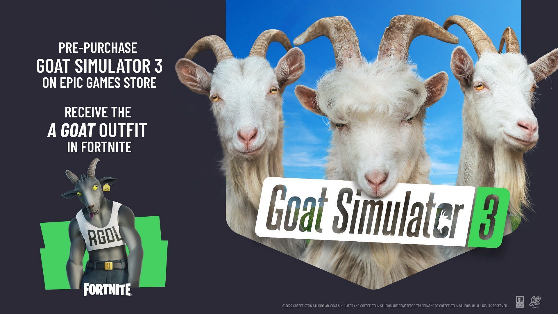 Der Neue Skin Kann Durch Den Kauf Von Goat Simulator 3 (Bild Über Epic Games) Bezogen Werden.