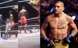 "I told them before not to let him in the ring" - Alex Pereira shares hilarious clip of his son mimicking Israel Adesanya getting knocked out in kickboxing rematch