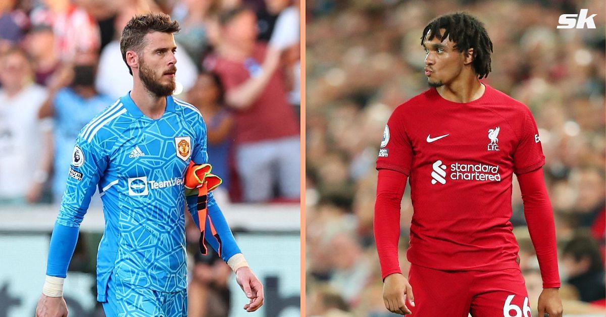 David de Gea (left) and Trent Alexander-Arnold (right)