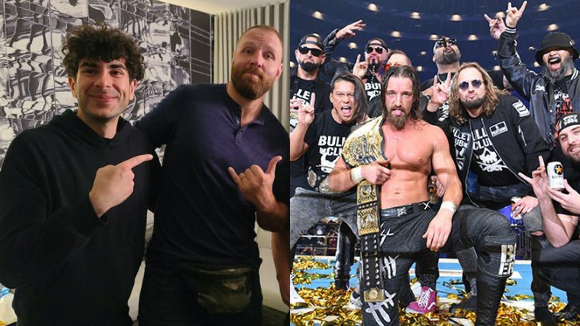 Tony Khan has shared a backstage photo with Jon Moxley and a Bullet Club member