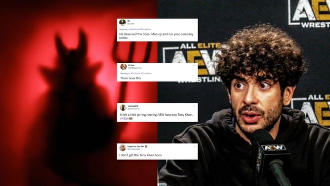"Might as well play up the villainous boss role" - Twitter flares up to Tony Khan being booed during major announcement on AEW Dynamite