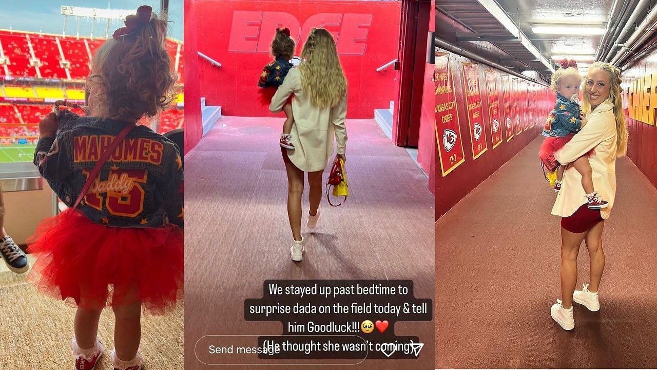 Brittany Mahomes' Daughter Sterling Models a Mini Louis Vuitton Purse