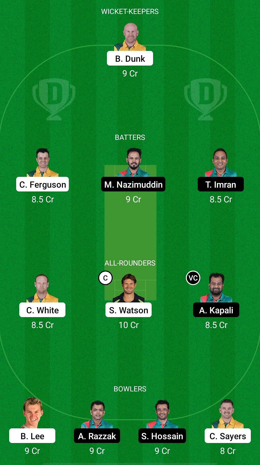 AU-L vs BD-L Dream11 Prediction Team, Match 11, Head to Head League