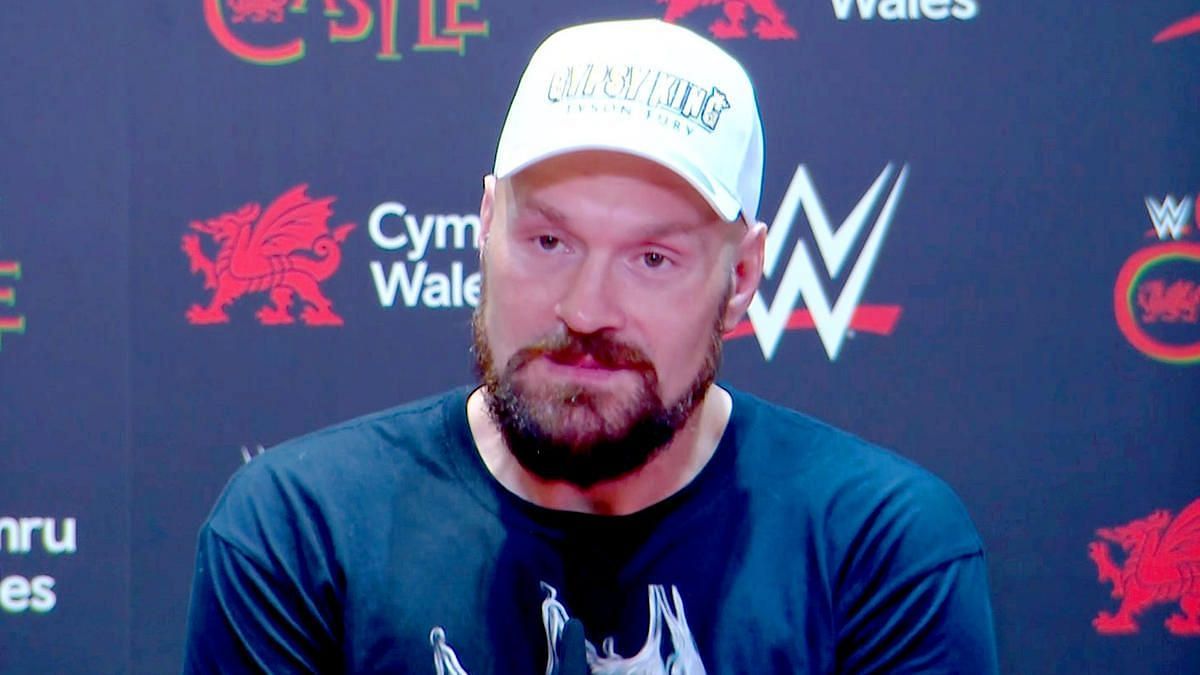 Tyson Fury after WWE Clash at the Castle
