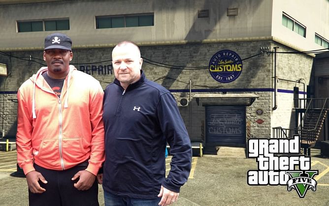 GTA 5's Franklin and Michael visit real-life LS Customs