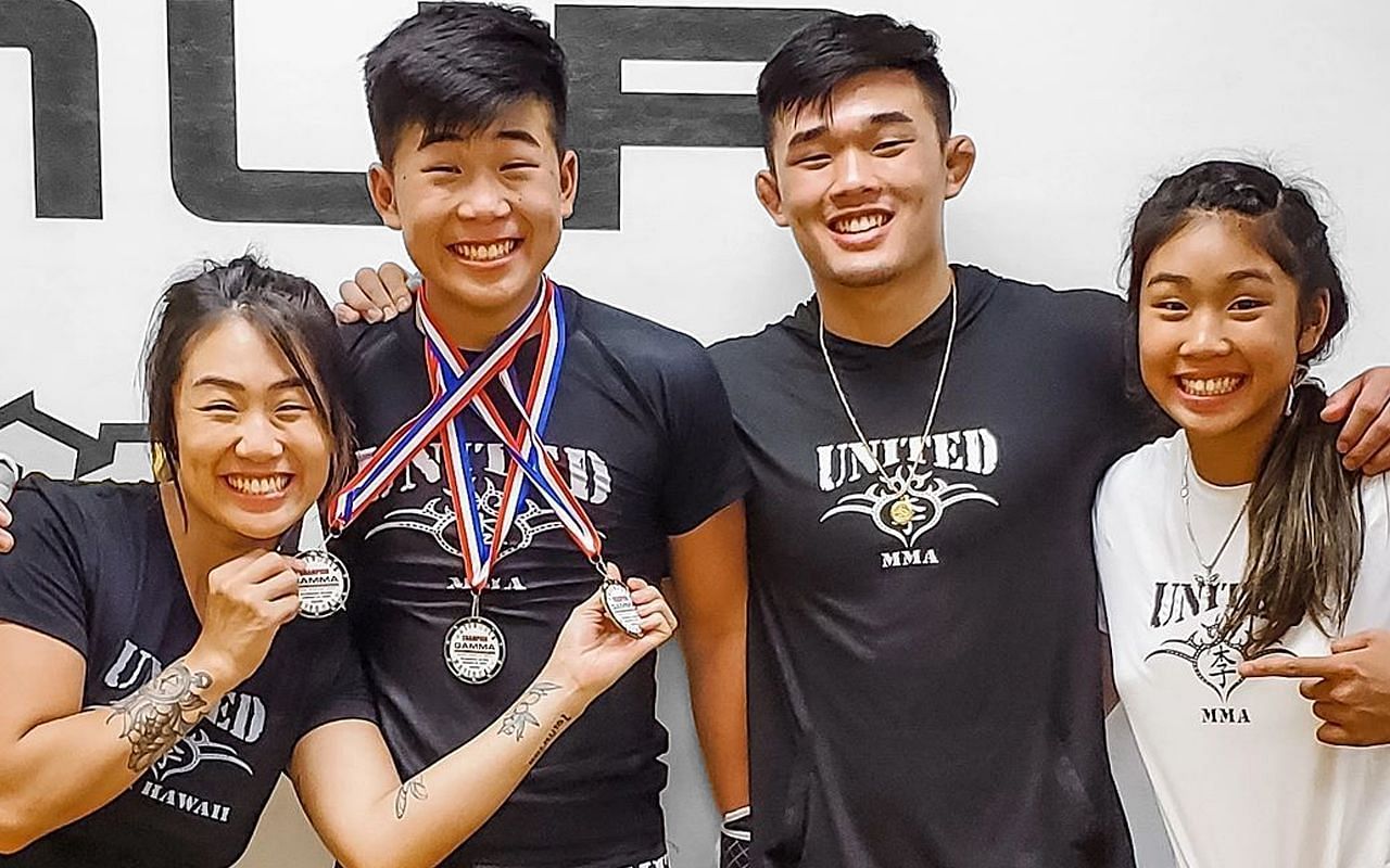 The Lee family has a tradition of excellence. From left to right: Angela, Adrian, Christian, and Victoria. | Photo by ONE Championship