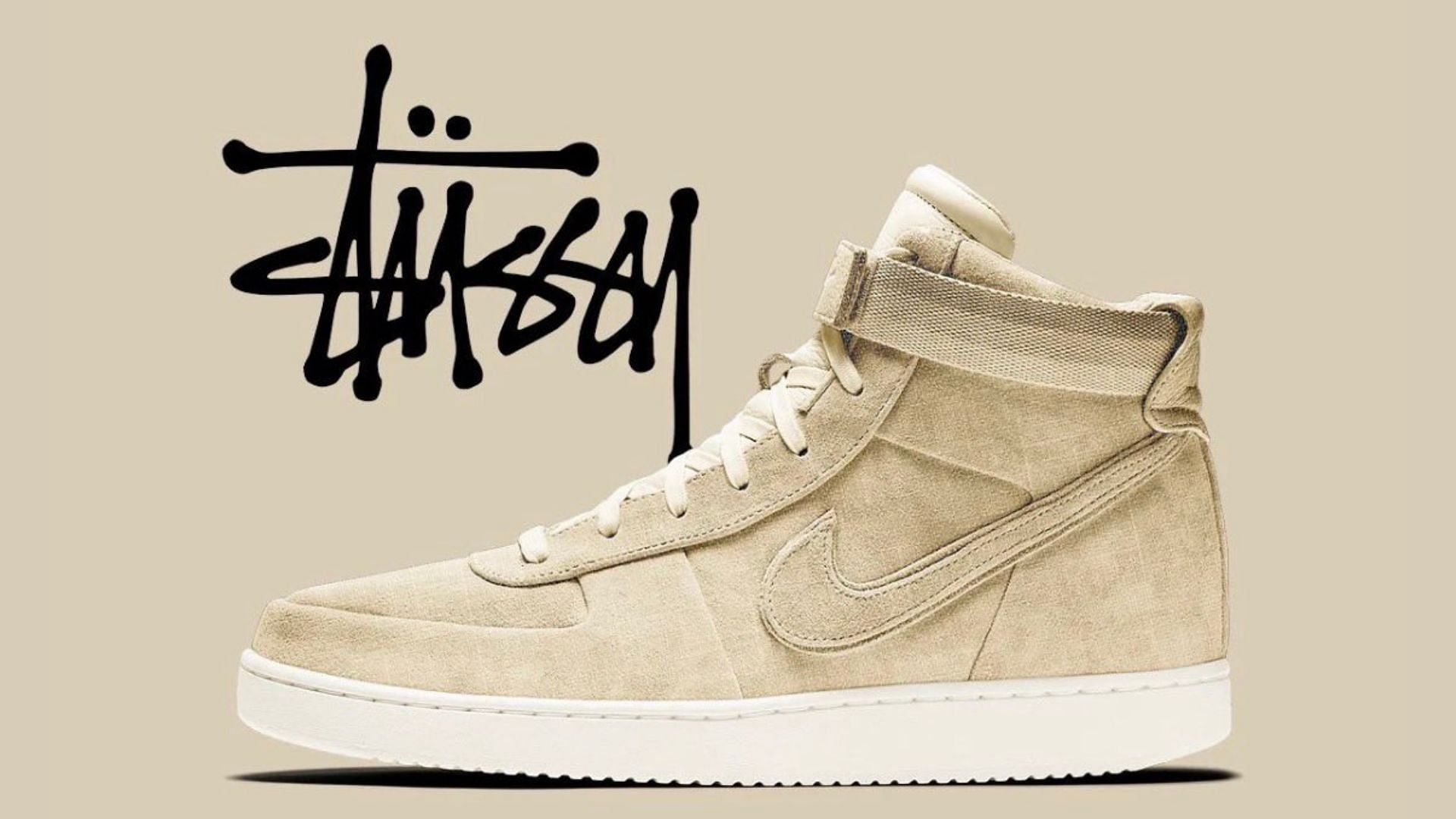 Stussy × Nike Vandal High Fossil 30cm - スニーカー