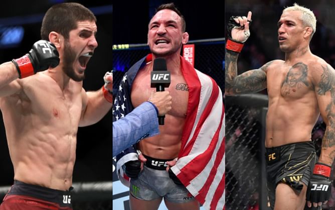 "His hands have come a long, long way" - Michael Chandler finds it 'crazy' that Islam Makhachev is a favorite against Charles Oliveira