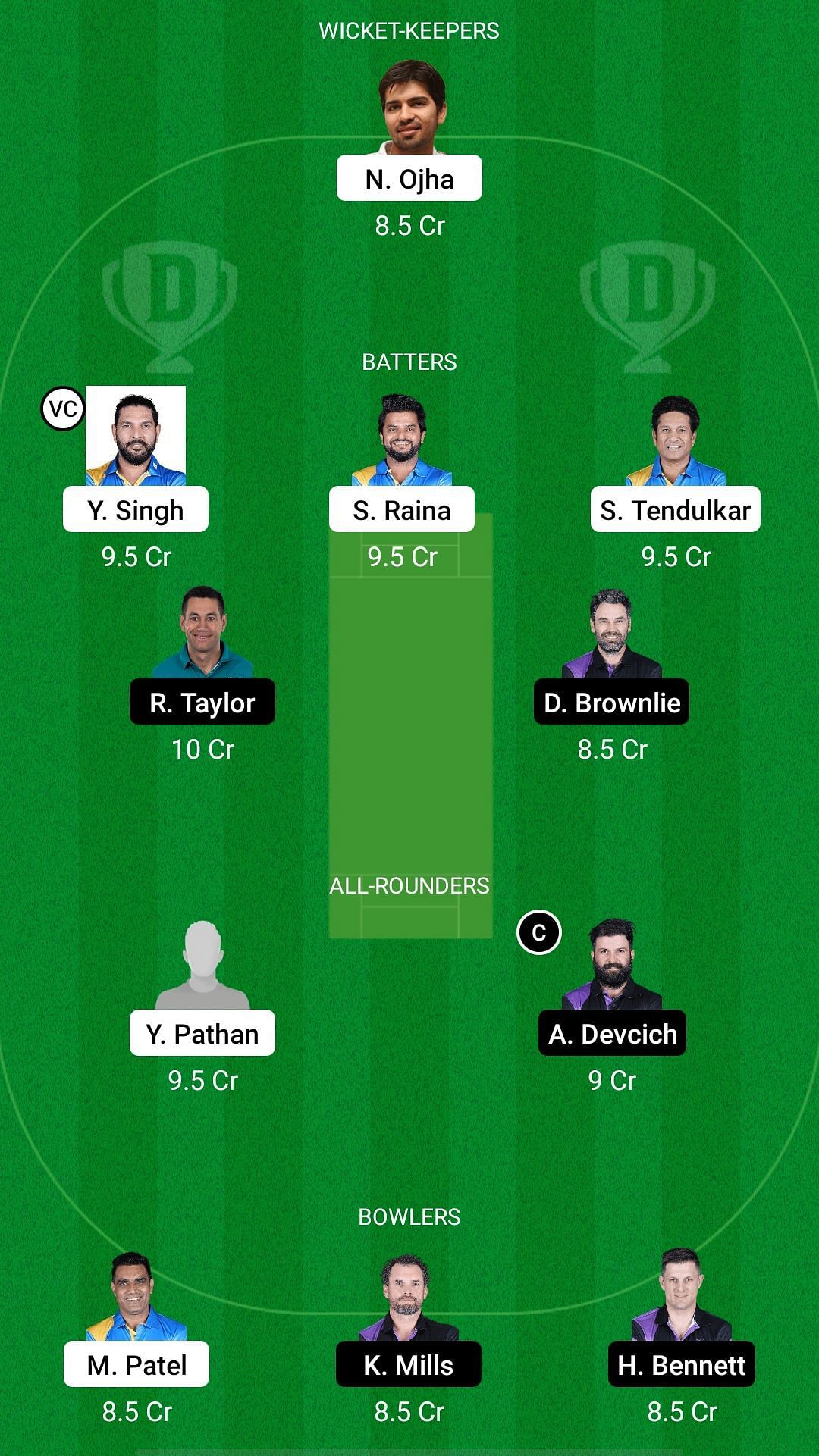 IN-L vs NZ-L Dream11 Prediction - Road Safety T20 World Series