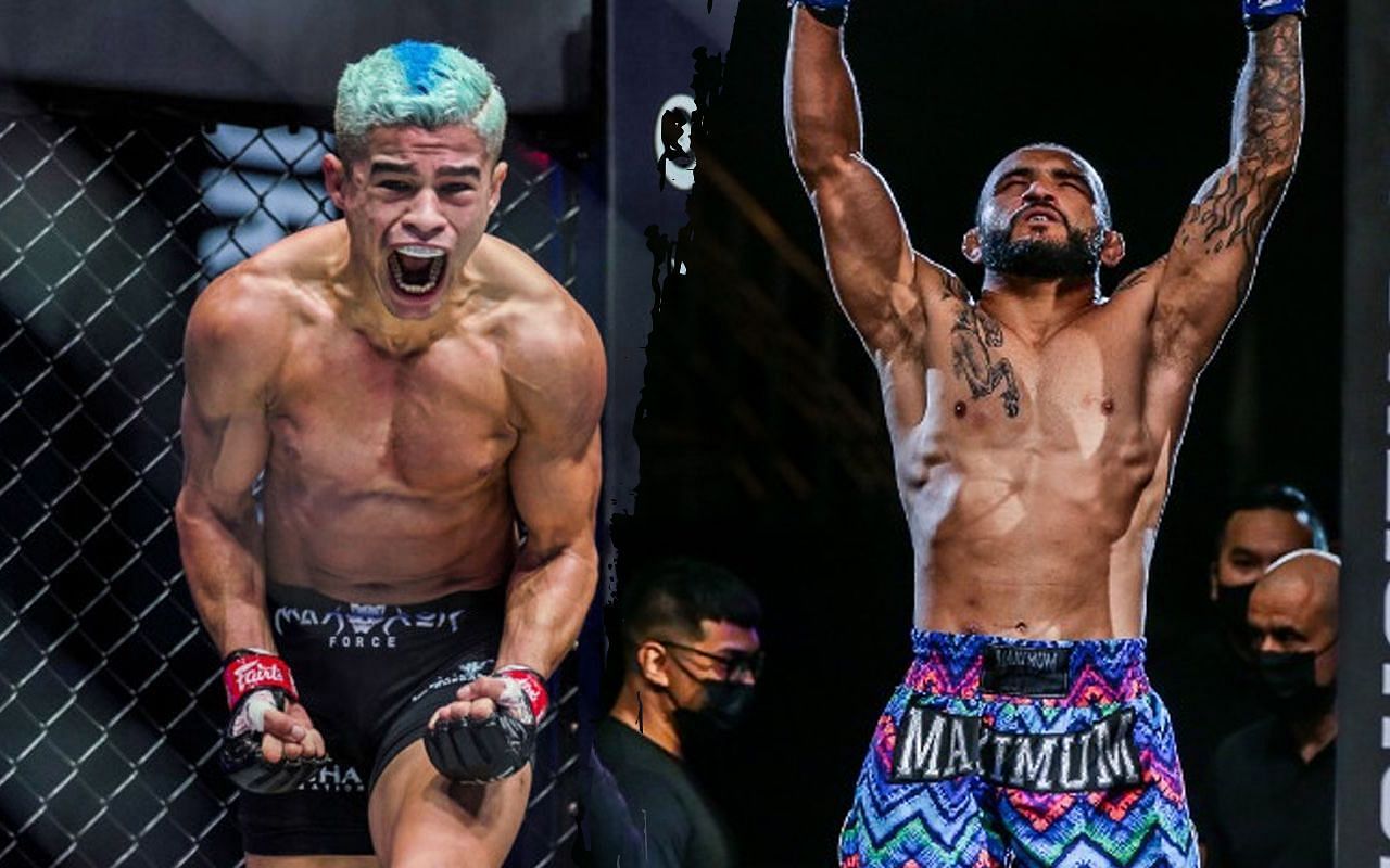 Fabricio Andrade (left) and John Lineker (right). [Photos ONE Championship]