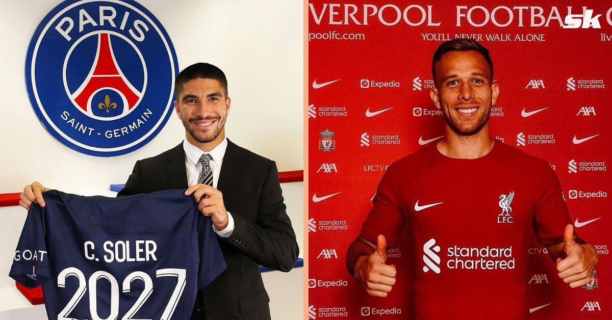 Carlos Soler (left) and Arthur Melo (right)