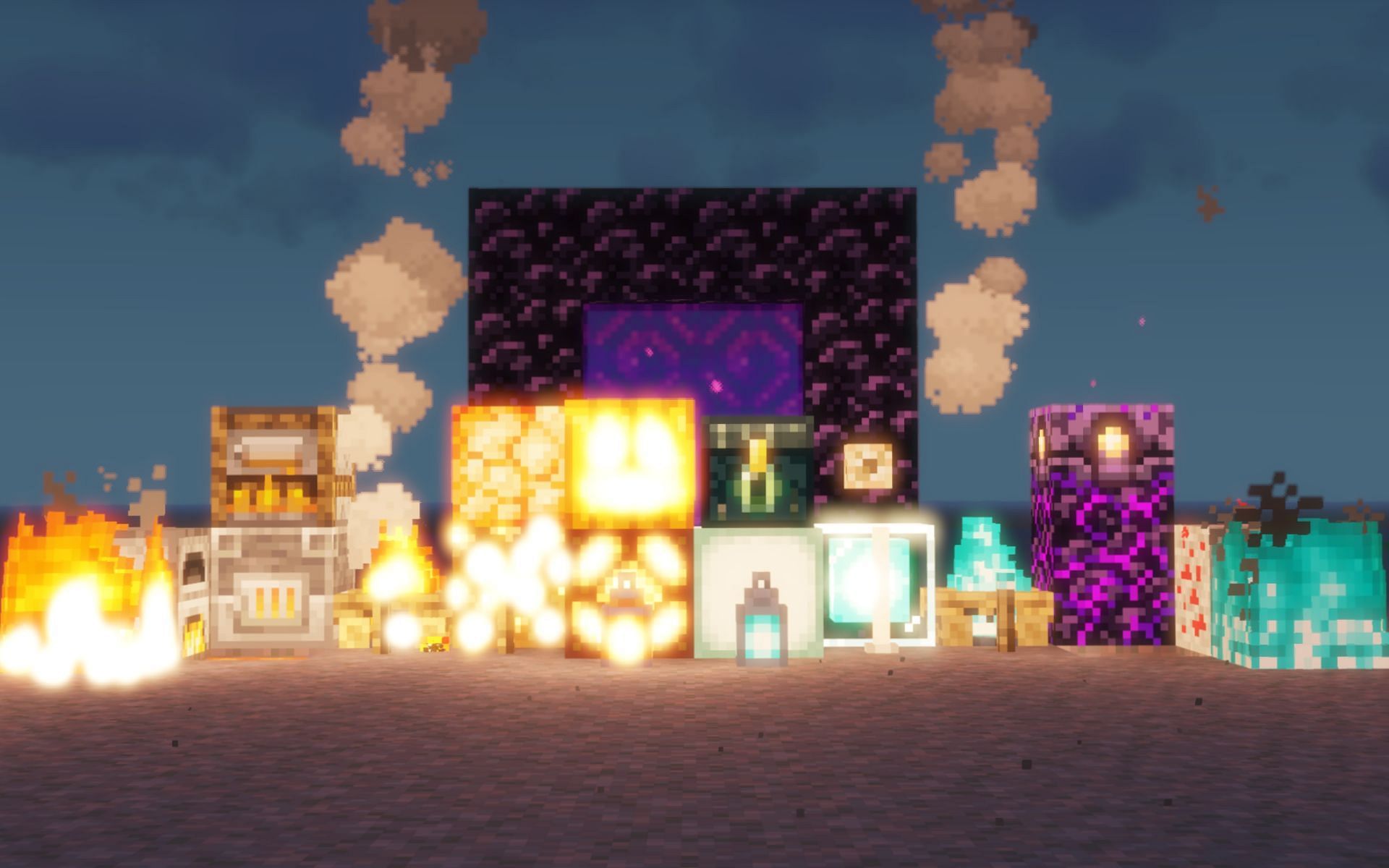 A collection of light blocks in Minecraft (Image via reddit/u/FikovaUpvotesPeople)