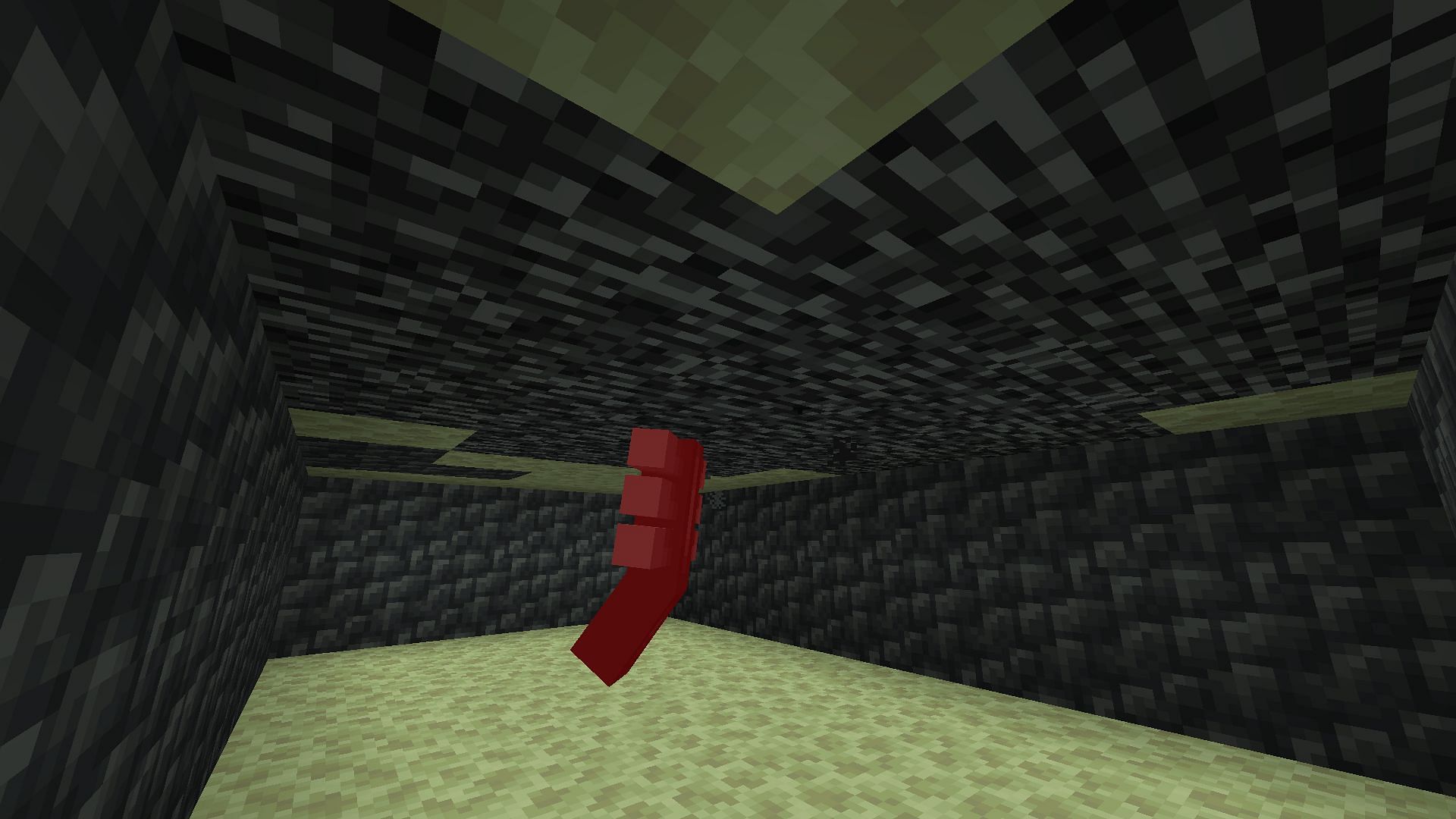 Trap the Wither underneath the bedrock fountain in the End realm in Minecraft Java Edition (Image via Mojang)