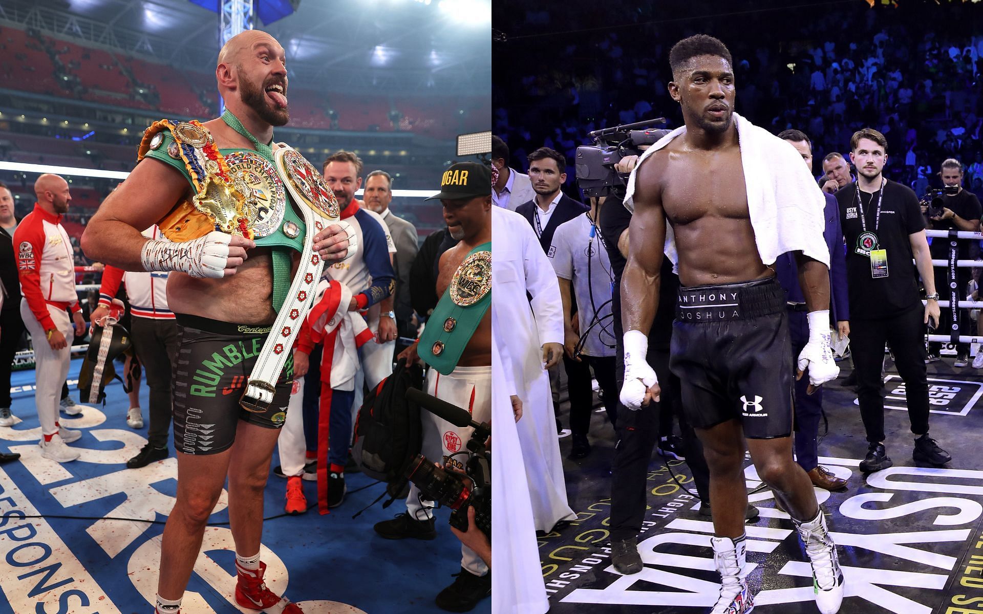 Tyson Fury (left) and Anthony Joshua (right) (Image credits Getty Images)