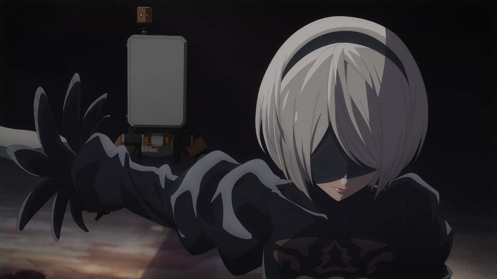 2B as seen in the series (Image via A-1 Pictures)