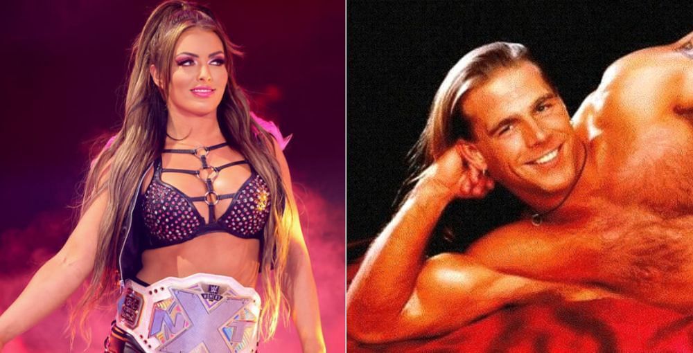 Mandy Rose and WWE Hall of Famer Shawn Michaels