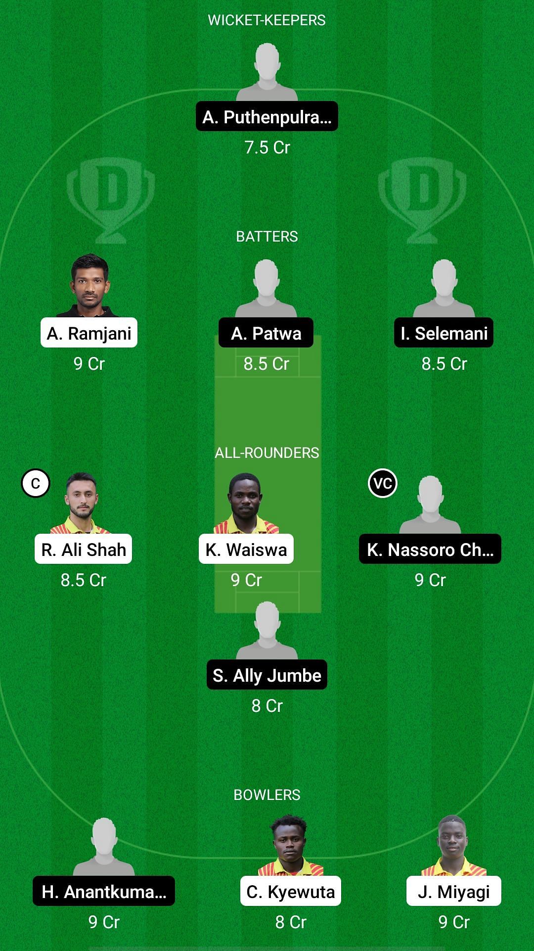 UGA vs TAN, Dream11 Prediction Fantasy Cricket Tips, Today's Playing