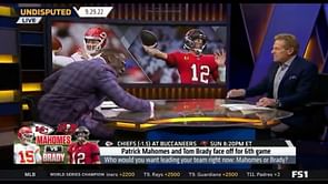 Skip Bayless vs Shannon Sharpe gets HEATED as Undisputed co-hosts tussle over Tom Brady’s slow start