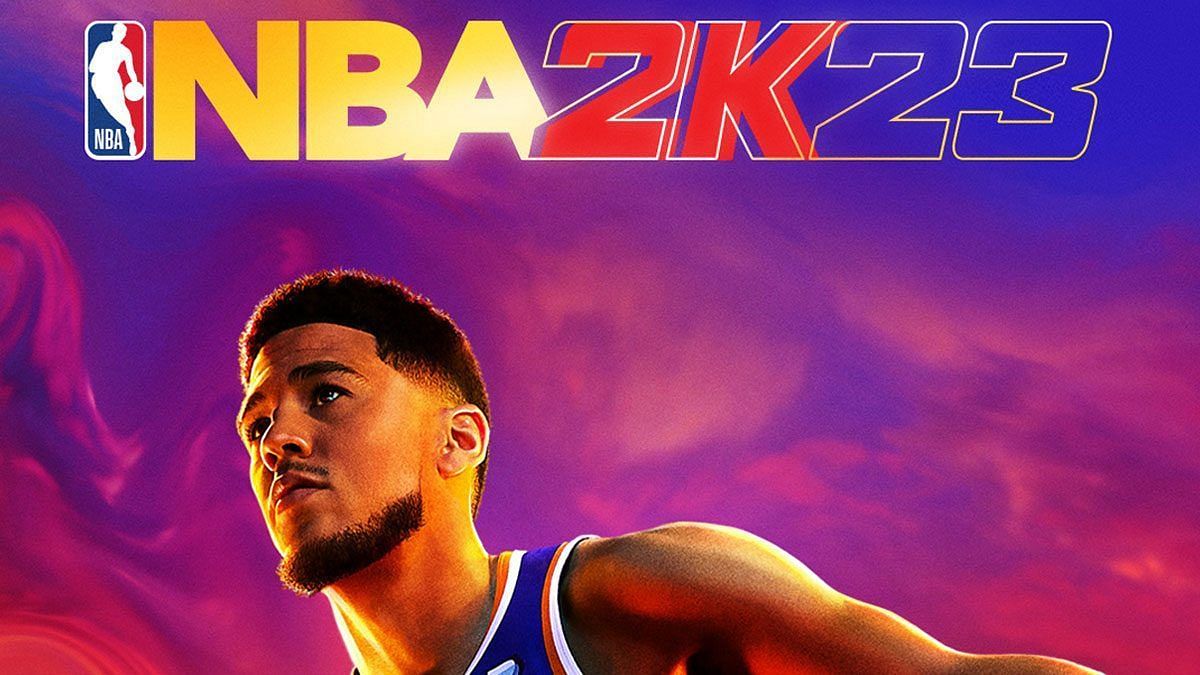 Devin Booker of the Phoenix Suns on the cover of NBA 2K23