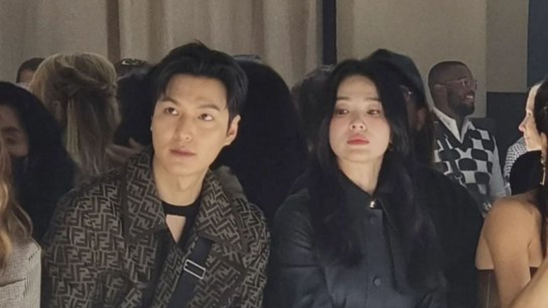 Lee Min-ho and Song Hye-kyo meet at Fendi event (Image via Twitter/@iconickdramas)