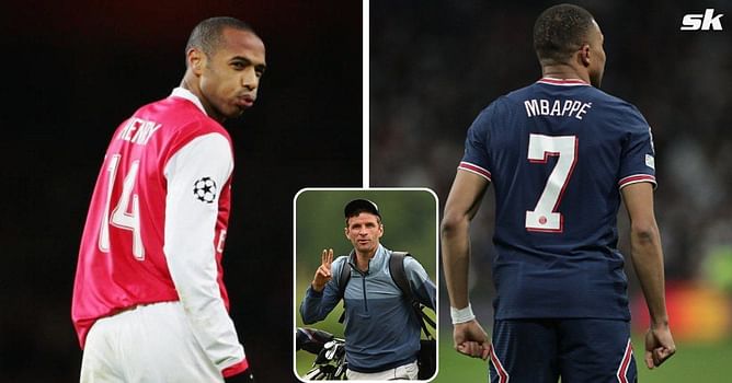 Bayern Munich legend Thomas Muller chooses between PSG superstar Kylian Mbappe and Arsenal legend Thierry Henry