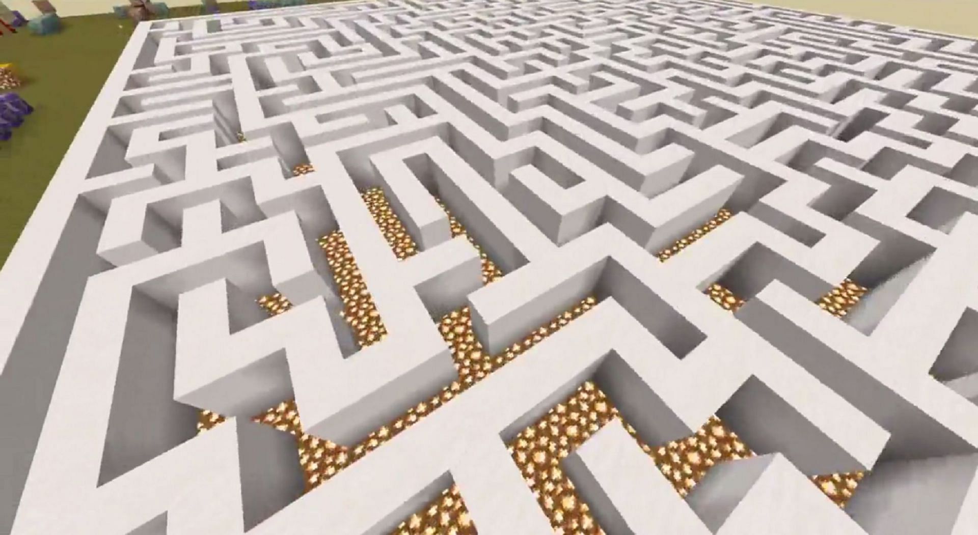 A closer look at the generated maze (Image via Francesco_ita_v/Reddit)
