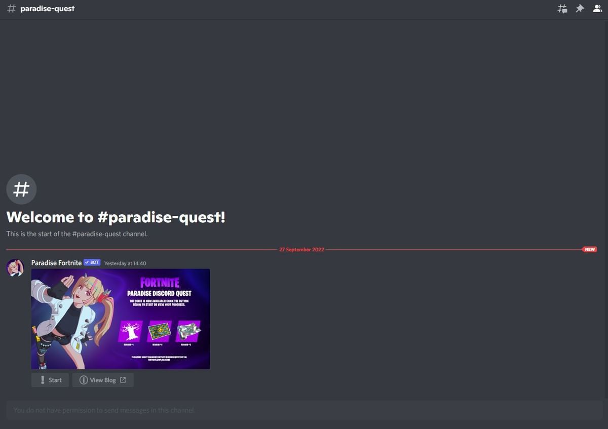 Fortnite Paradise Discord Quests How to complete all challenges and