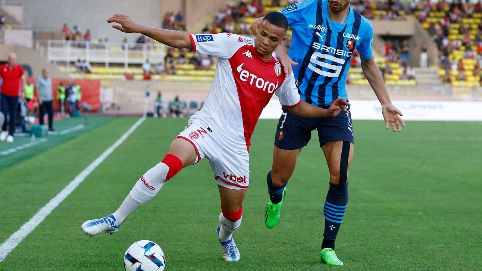 Vanderson in action for AS Monaco