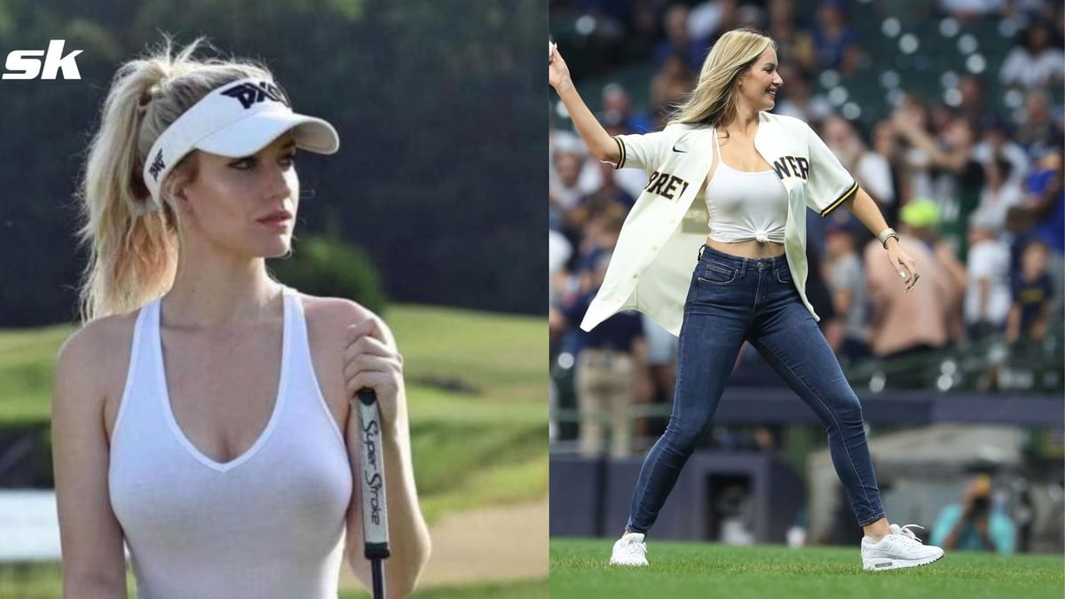WATCH Professional golfer Paige Spiranac thows ceremonial first pitch