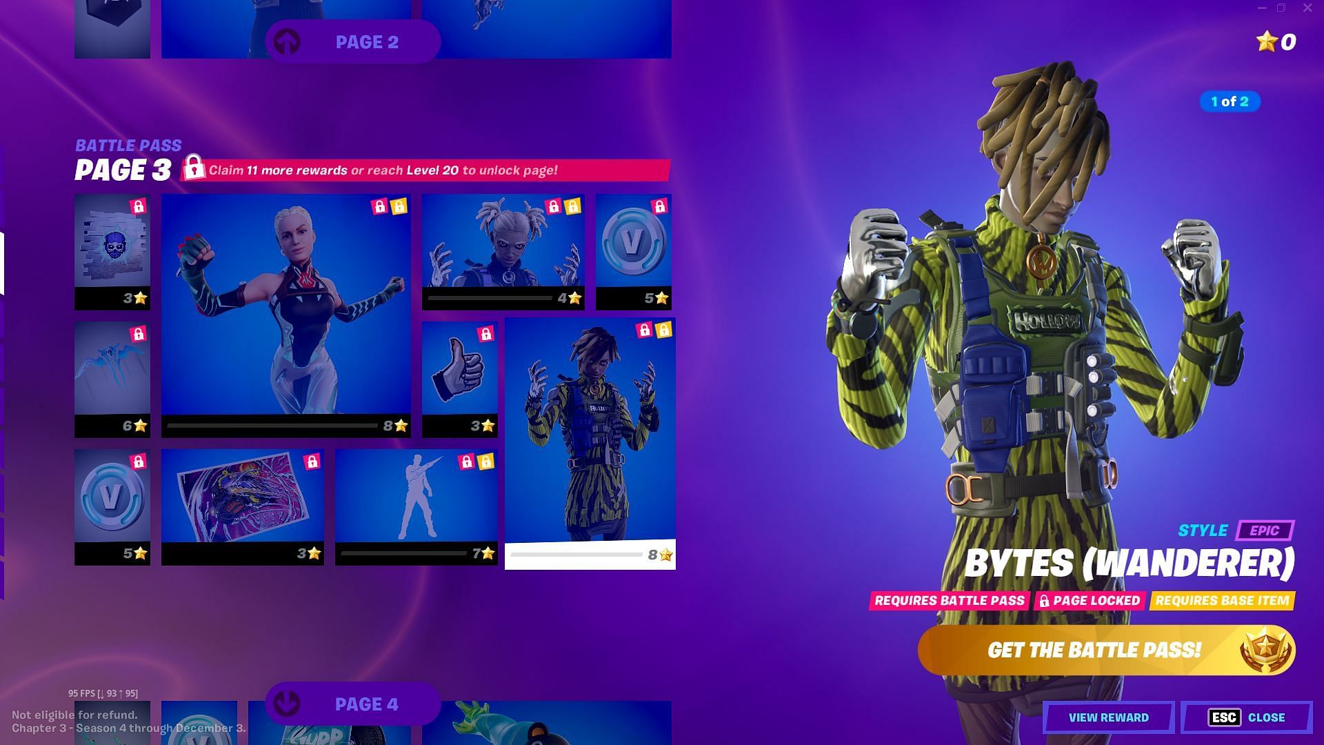 Chapter 3 Season 4 Battle Pass Page - 3 (Image via Sportskeeda)