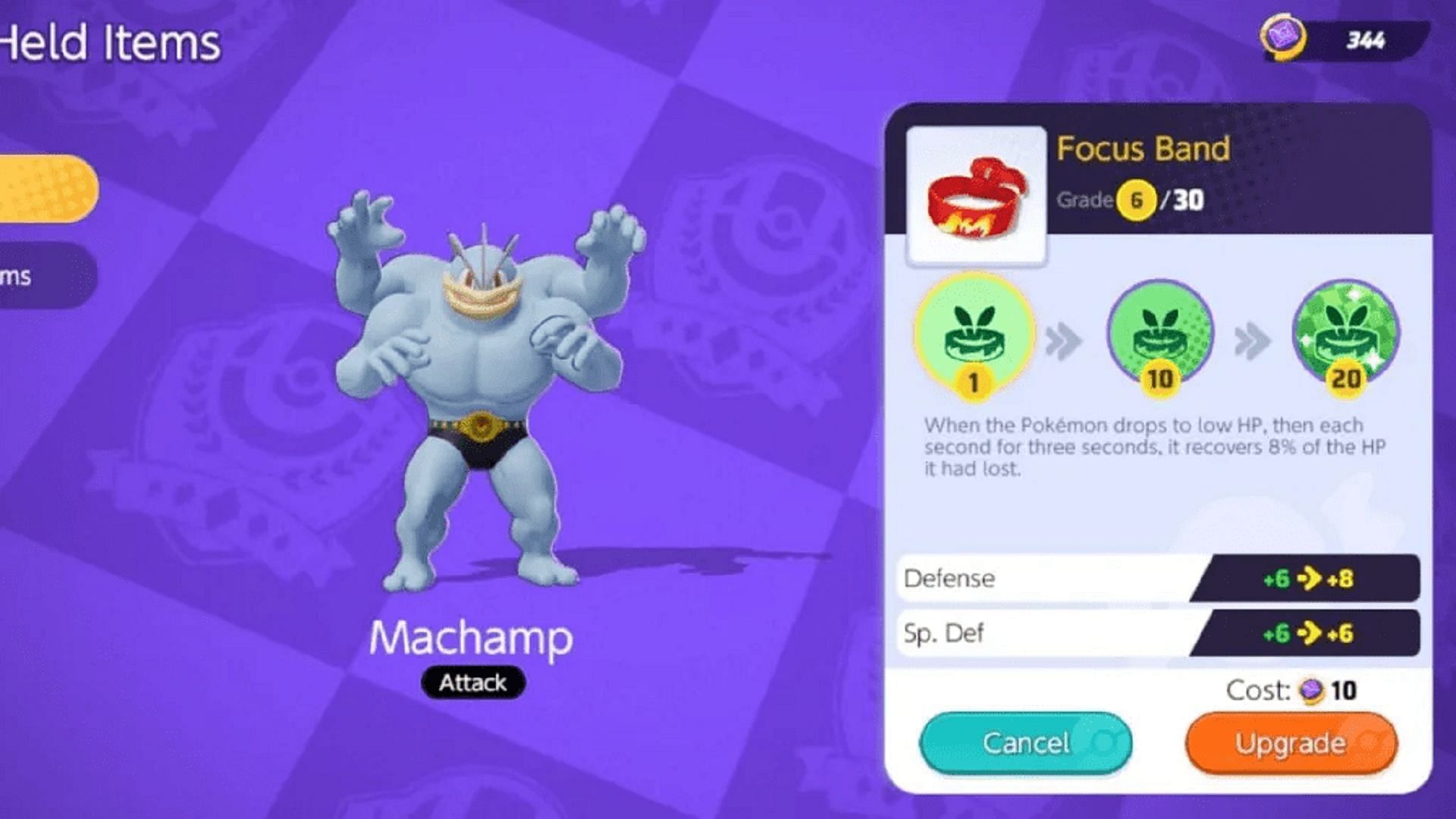 Machamp with an equipped Focus Band (Image via The Pokemon Company)