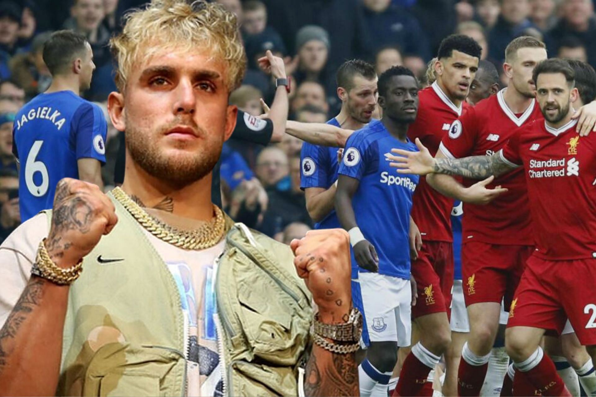 Jake Paul gives his take on Merseyside Derby (Image via Sportskeeda)