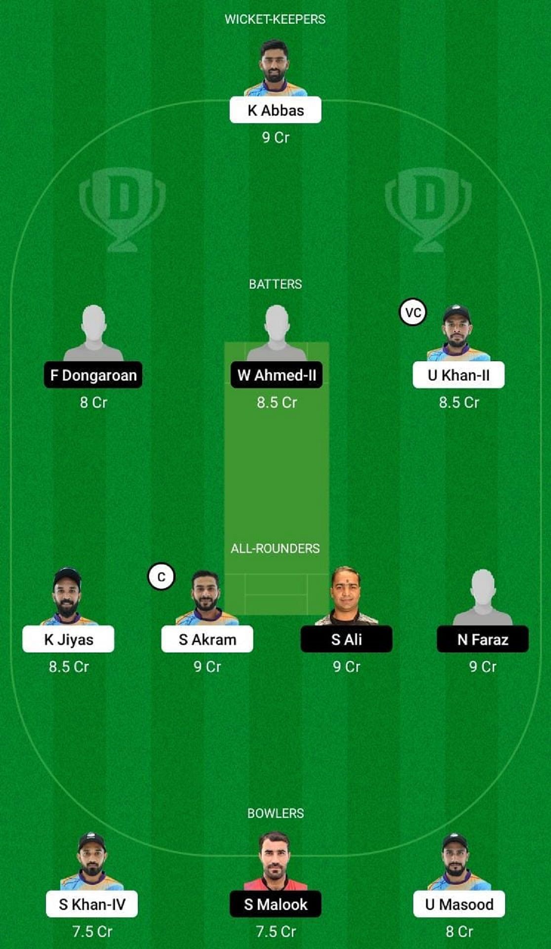 ACE vs TVS Dream11 Fantasy Tip - Head to Head League