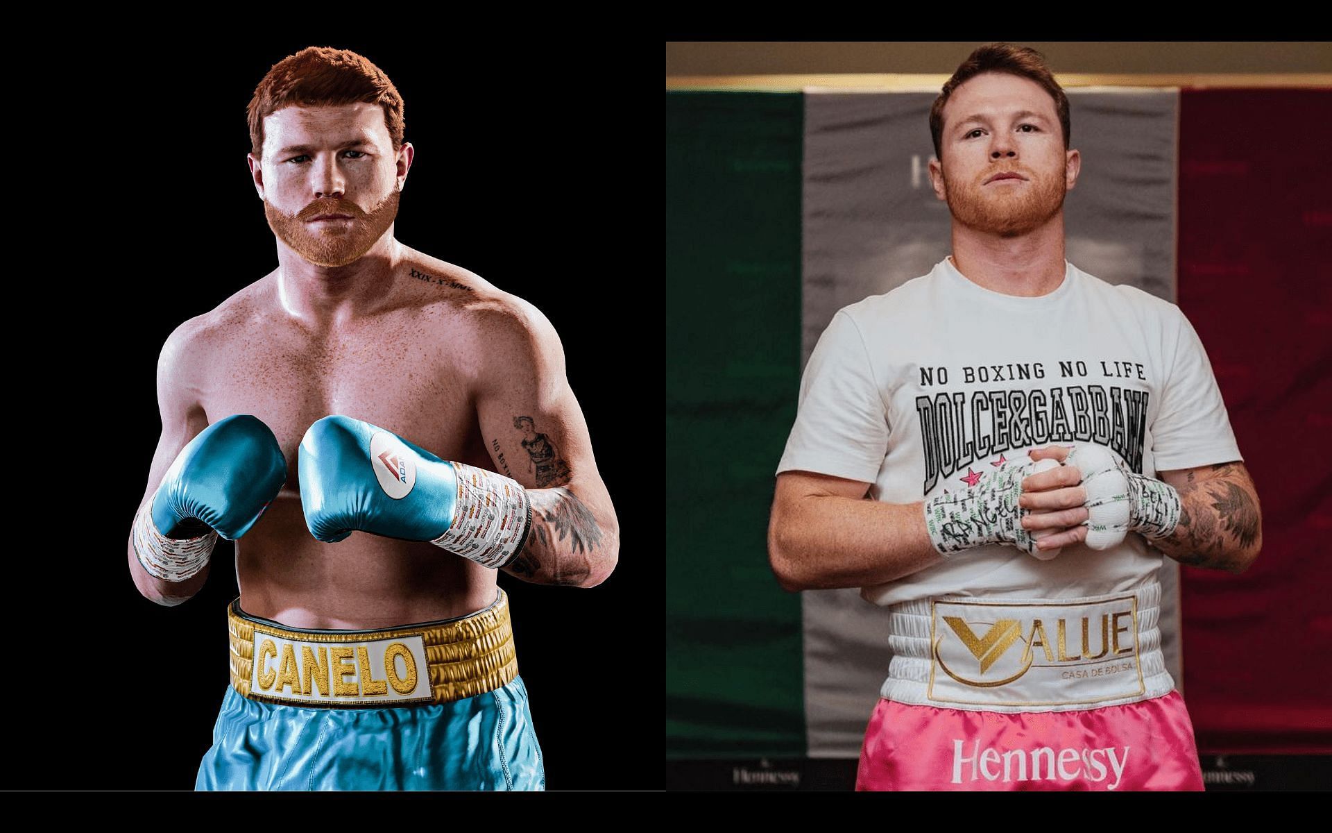 Canelo Alvarez , Image courtesy-@ESBCGame (Twitter), @canelo (Instagram)