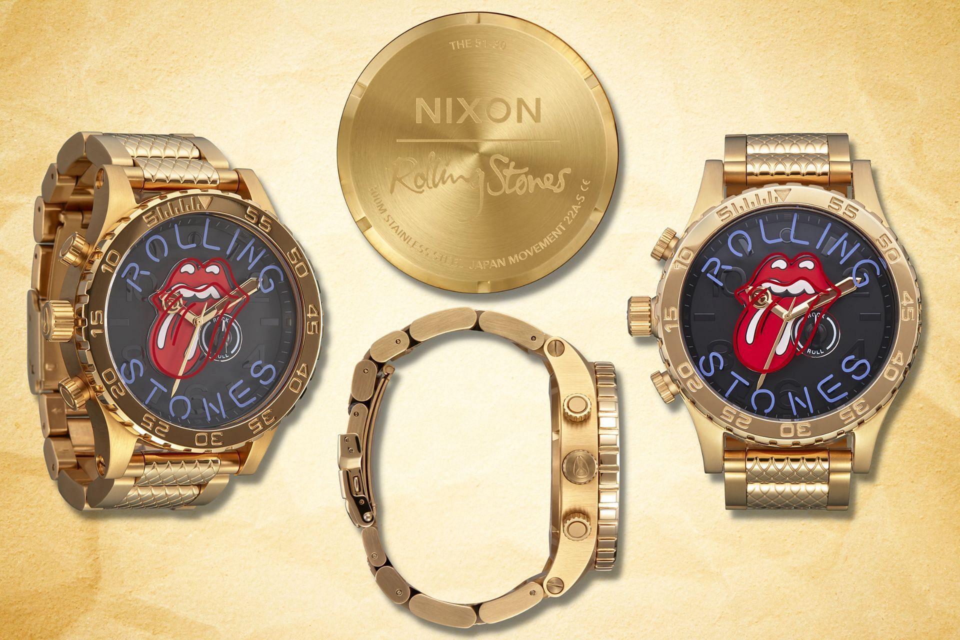 Nixon x The Rolling Stones 51-30 watch (Image via Sportskeeda)