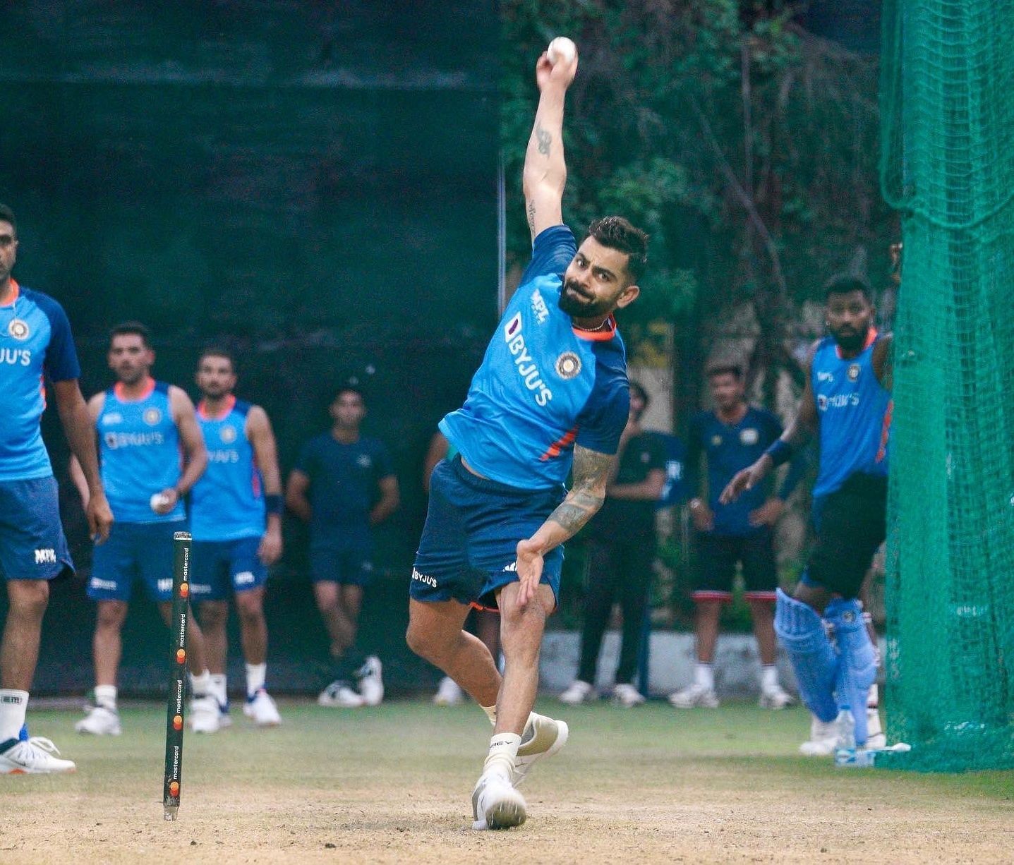 He bowled one over in the Asia Cup match against Hong Kong.