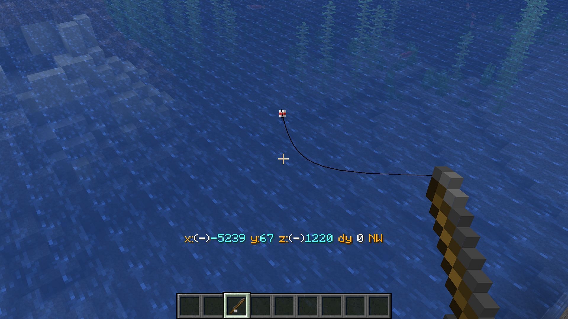 Fishing Rod can be used to obtain several items from water in Minecraft (Image via Mojang)