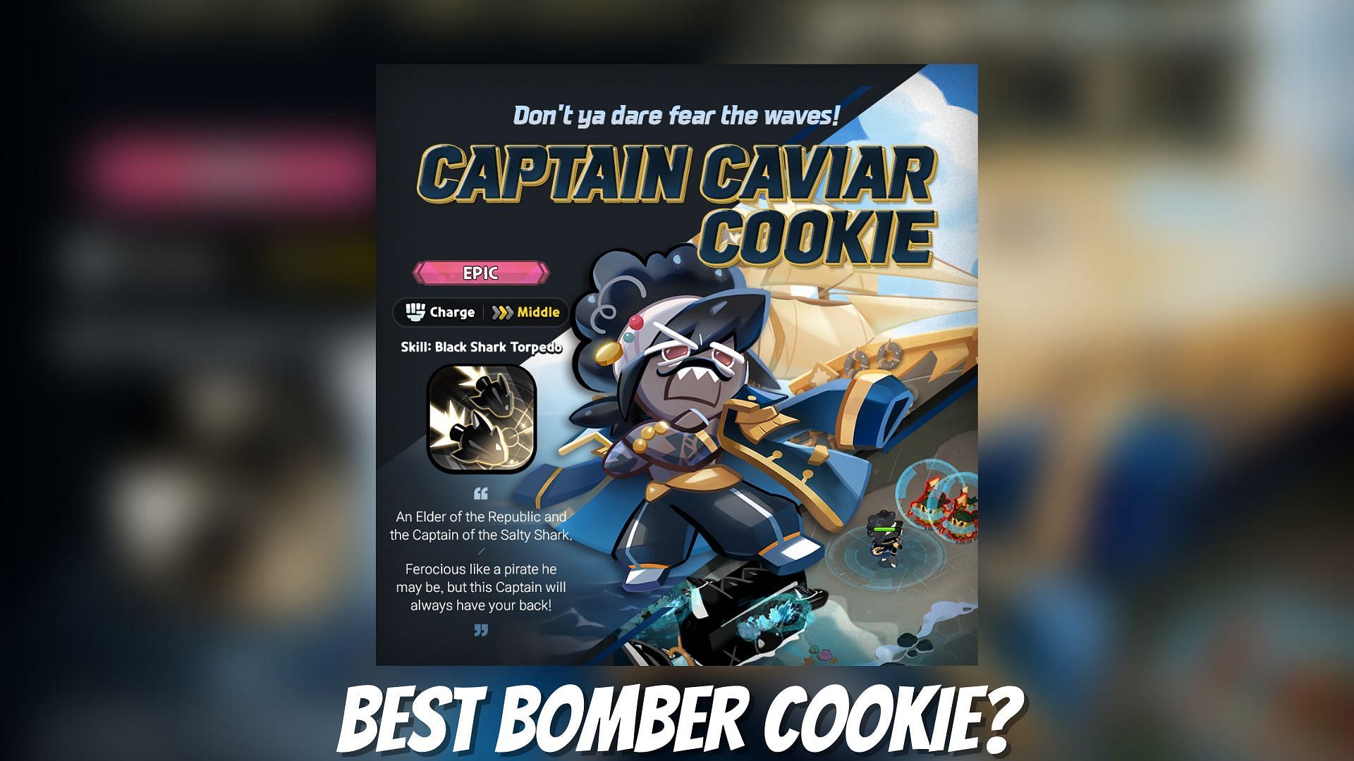 The initial release poster listed the Cookie as part of the Charge class, which was later corrected to Bomber (Image via CRKingdom/Twitter)