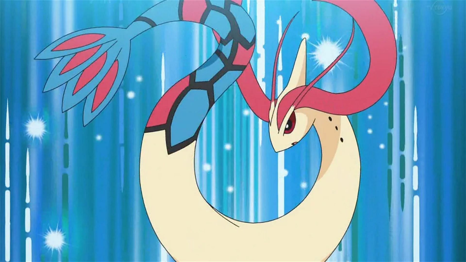 Milotic as it appears in the anime (Image via The Pokemon Company)