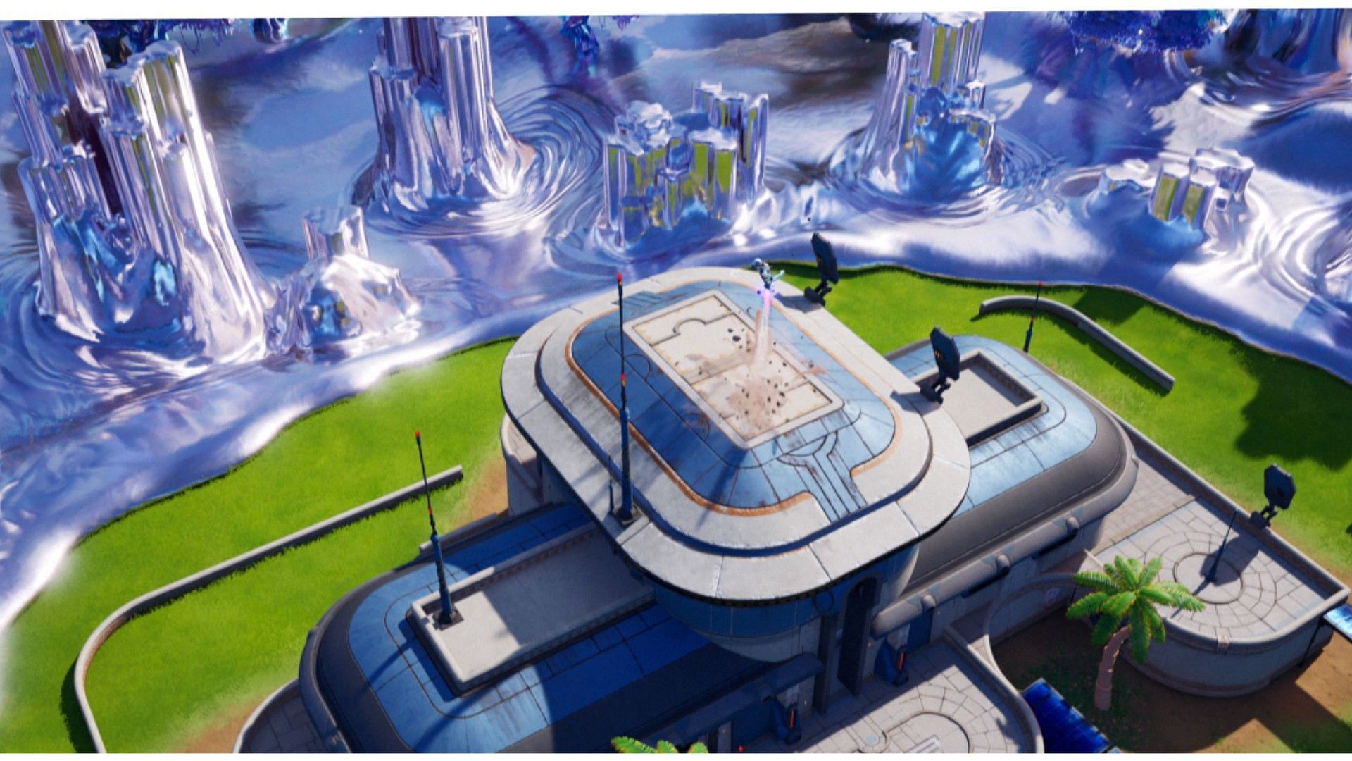 Chrome might soon overtake the entire Fortnite island. (Image via Epic Games)