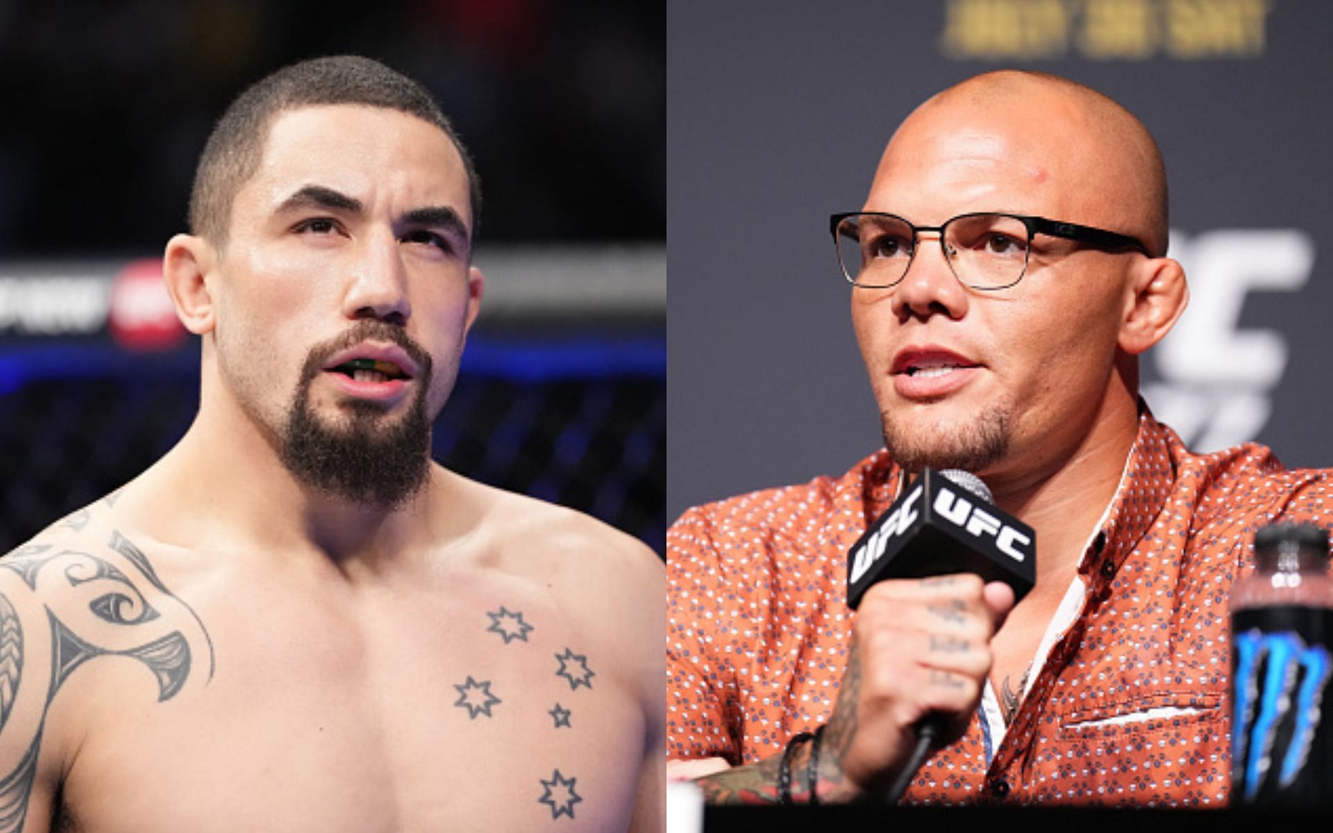Robert Whittaker (left), Anthony Smith (right)